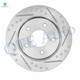 Rear Drilled Slotted Brake Disc Rotors 305mm For 2009-2013 Dodge Journey