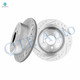 Rear Drilled Slotted Brake Disc Rotors 285mm For 2003-2006 Jeep TJ