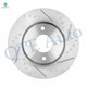 Front Drilled Slotted Brake Disc Rotors 280mm For 2007-2012 Nissan Versa