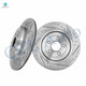 Rear Drilled Slotted Brake Disc Rotors 330mm For 2008 2009 Mercury Sable