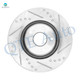 Front Drilled Slotted Brake Disc Rotors 296mm For 2012-2015 Honda Crosstour