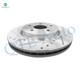 Front Drilled Slotted Brake Disc Rotors 296mm For 2012-2015 Honda Crosstour