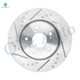Front Drilled Slotted Brake Disc Rotors 296mm For 2012-2015 Honda Crosstour