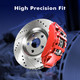 Front Drilled Slotted Brake Disc Rotors 275mm For 2003-2008 Toyota Corolla