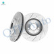 Front Drilled Slotted Brake Disc Rotors 305.2mm For 2003-2011 Mercury Grand Marquis