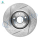 Front Drilled Slotted Brake Disc Rotors 316mm For 2008-2014 Cadillac CTS