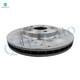 Front Drilled Slotted Brake Disc Rotors 316mm For 2008-2014 Cadillac CTS