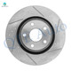 Set of 4 Front 350mm-Rear 330mm Drilled Slotted Brake Rotors For 2011-2020 Dodge Durango