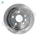 Set of 4 Front 350mm-Rear 330mm Drilled Slotted Brake Rotors For 2011-2020 Dodge Durango
