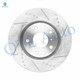 Front Drilled Slotted Brake Disc Rotors 295.5mm For 2003-2005 Nissan 350Z