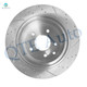 Front 296mm-Rear 291.45mm Drilled Slotted Brake Disc Rotors For 2011-2017 Nissan Juke