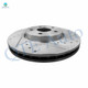 Front Drilled Slotted Brake Disc Rotors 321mm For 2010-2017 Chevrolet Equinox