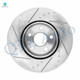 Front Drilled Slotted Brake Disc Rotors 321mm For 2010-2017 Chevrolet Equinox