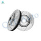 Front Drilled Slotted Brake Disc Rotors 321mm For 2010-2017 Chevrolet Equinox