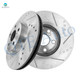 Front Drilled Slotted Brake Disc Rotors 275mm For 2008-2014 Scion XD
