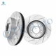 Front Drilled Slotted Brake Disc Rotors 288.15mm For 2002-2007 Jeep Liberty