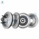Set of 4 Front Brake Disc Rotors-Rear 334mm Disc Brake Rotor and Hub Assembly For 2000-2003 Ford F-150 RWD