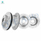 Set of 4 Front 288.15mm-Rear 285mm Drilled Slotted Brake Disc Rotors For 2003-2007 Jeep Liberty