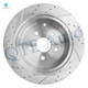 Set of 4 Front 275mm-Rear 269mm Drilled Slotted Brake Disc Rotors For 2003-2006 Pontiac Vibe