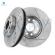 Front Drilled Slotted Brake Disc Rotors 288mm For 2006 2007 Volkswagen Rabbit