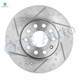 Front Drilled Slotted Brake Disc Rotors 288mm For 2006 2007 Volkswagen Rabbit