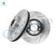 Front Drilled Slotted Brake Disc Rotors 299mm For 2006-2011 Mercury Milan