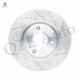 Front Drilled Slotted Brake Disc Rotors 299mm For 2006-2011 Mercury Milan