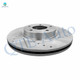 Front Drilled Slotted Brake Disc Rotors 299mm For 2006-2011 Mercury Milan