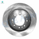 Set of 4 Front 355mm-Rear 360mm Brake Disc Rotors For 2011-2015 Chevrolet Silverado 3500 HD