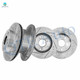 Set of 4 Front 262mm-Rear 260mm Drilled Slotted Brake Disc Rotors For 2002-2006 Acura RSX