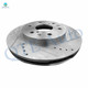 Front Drilled Slotted Brake Disc Rotors 330mm For 2010-2014 GMC Savana 1500