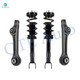 Set of 4 Front Lower Rearward Control Arm-Quick Complete Strut-Coil Spring Assembly For 2012-2022 Dodge Charger RWD