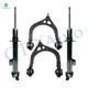 Set of 4 Front Upper Control Arm Ball Joint-Suspension Strut Assembly For 2005-2010 Chrysler 300