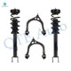 Set of 4 Front Upper Control Arm Ball Joint-Quick Complete Strut-Coil Spring Assembly For 2011-2020 Dodge Challenger