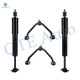 Set of 4 Front Upper Control Arm Ball Joint-Shock Absorber For 1998-2007 Mazda B3000 1 Piece Design