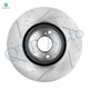 Set of 4 Front 330mm-Rear 334mm Drilled Slotted Brake Disc Rotors For 2007-2013 Acura MDX