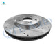 Set of 4 Front 330mm-Rear 334mm Drilled Slotted Brake Disc Rotors For 2009-2015 Honda Pilot