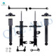 Set of 8 Front Sway Bar Link-Suspension Strut Assembly-Rear Sway Bar Link-Complete Shock Absorber Kit For 2014-2019 Infiniti QX60