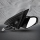 Right Passenger Side Power Non-Folding View Mirror Chrome/Convex+Warning Black Smooth 6H3P For 2006-2013 Chevrolet Impala