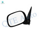 Left Driver Side Manual Foldaway View Mirror Chrome/Flat Black Textured For 2002-2008 Dodge RAM 1500