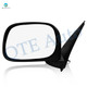 Left Driver Side Manual Foldaway View Mirror Chrome/Flat Black Textured For 2003-2009 Dodge RAM 2500