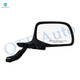 Pair of 2 Left Driver Chrome/Flat-Right Passenger Side Chrome/Convex+Warning Manual Foldaway View Mirror Black Chrome For 1992-1997 Ford F-350