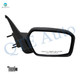 Right Passenger Side Power Non-Folding W/Texturedcover View Mirror Blacksmooth+Blacktextured Cover 4H3P For 2006-2010 Ford Fusion