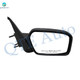 Right Passenger Side Power Non-Folding W/Texturedcover View Mirror Blacksmooth+Blacktextured Cover 4H3P For 2006-2010 Ford Fusion