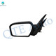 Left Driver Side Power Non-Folding W/Texturedcover View Mirror Blacksmooth+Blacktextured Cover 4H3P For 2006-2010 Ford Fusion