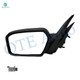 Left Driver Side Power Non-Folding W/Texturedcover View Mirror Blacksmooth+Blacktextured Cover 4H3P For 2006-2009 Mercury Milan