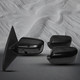 Pair of 2 Left Driver-Right Passenger Side Power Non-Folding W/Texturedcover View Mirror Blacksmooth+Blacktextured Cover 4H3P For 2006-2010 Ford Fusion