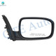 Pair of 2 Left Driver-Right Passenger Side Power Foldaway View Mirror Black Smooth For 2003-2007 Honda Accord
