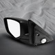 Pair of 2 Left Driver-Right Passenger Side Power Heated Foldaway W/Cover View Mirror Black Smooth For 2008-2012 Honda Accord