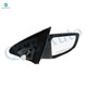 Right Passenger Side Power Non-Folding W/Cover View Mirror Chrome/Convex+Warning Black Smooth For 2007-2012 Nissan Altima